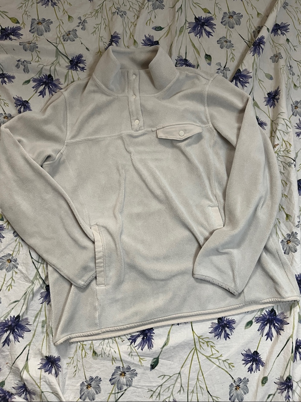 ✨ 32 Degrees Cream Half-Zip Fleece Pullover ✨ - Picture 3 of 5